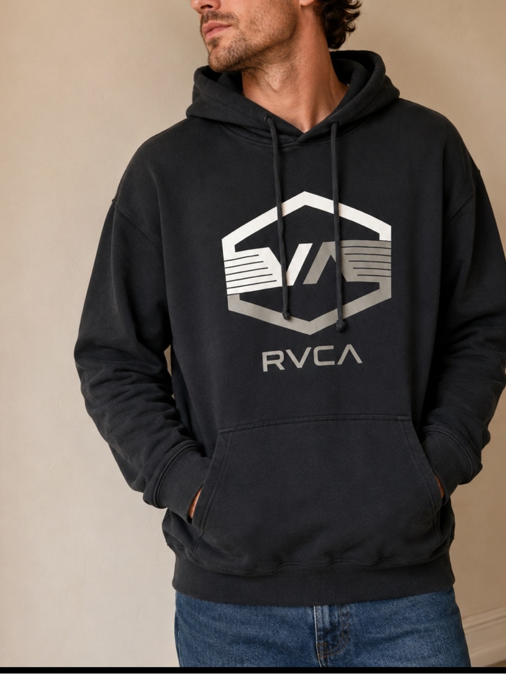 RVCA Forest Green Hoodie XL Approx — See Measurements